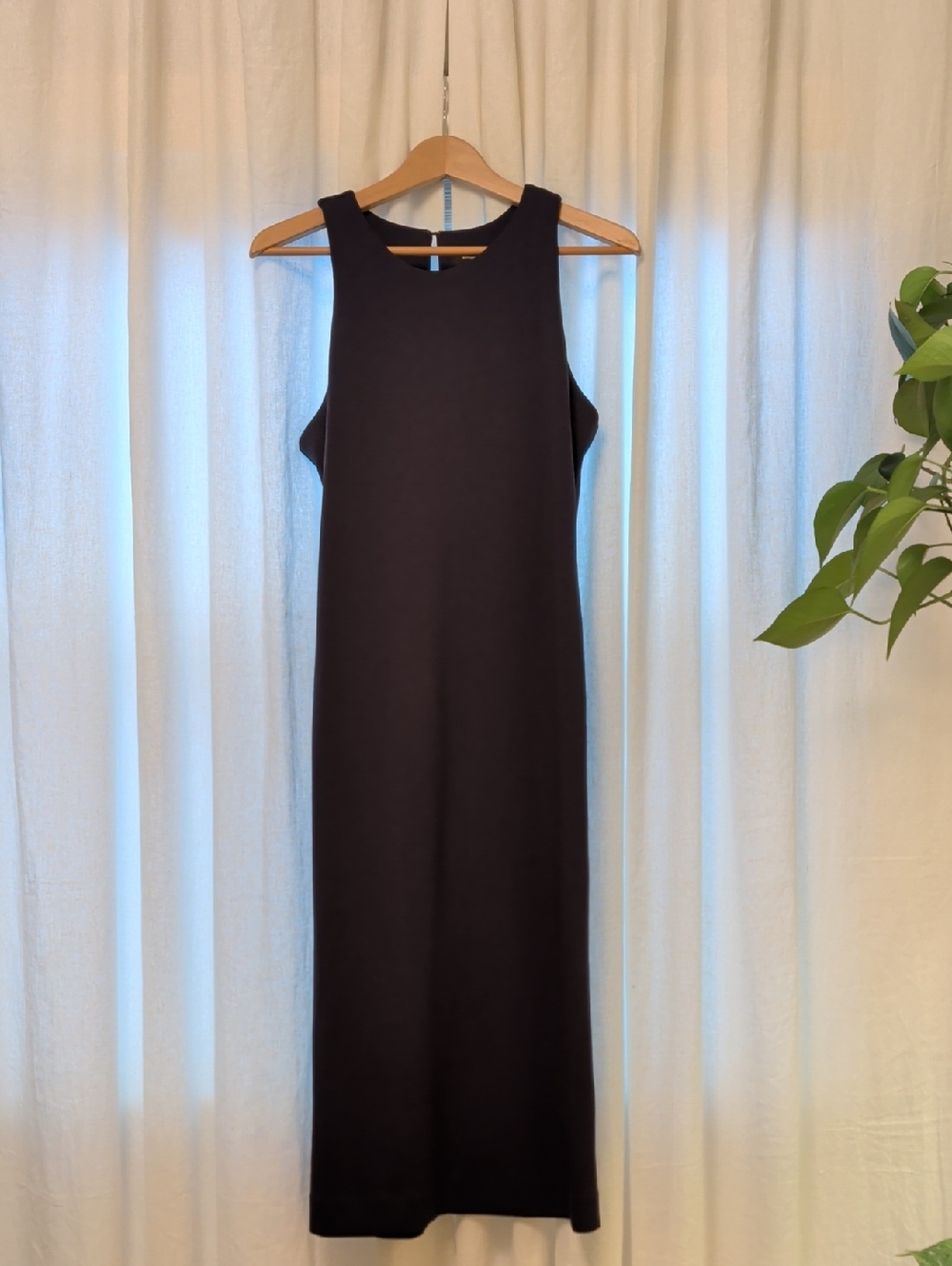 Banana Republic Racer-Neck Knit Midi Dress